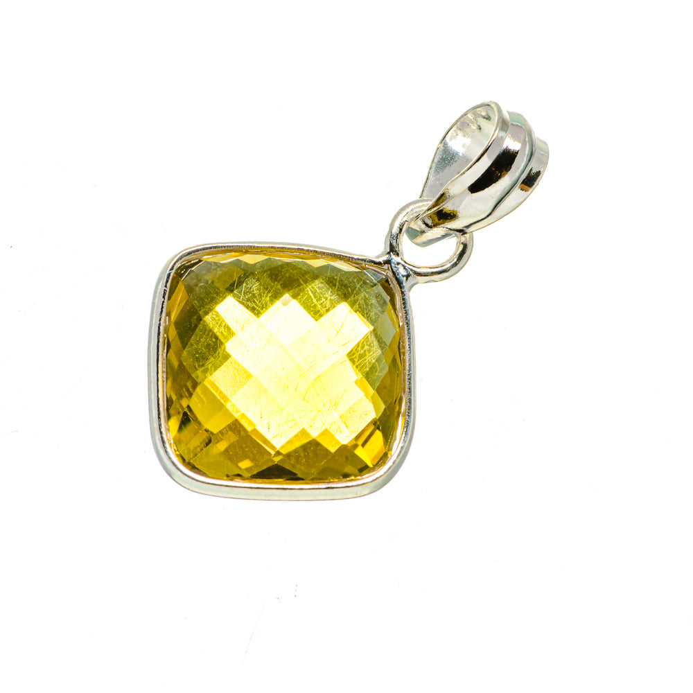 Lemon Quartz Pendants handcrafted by Anasilvercos - PD734424 - Photo 2