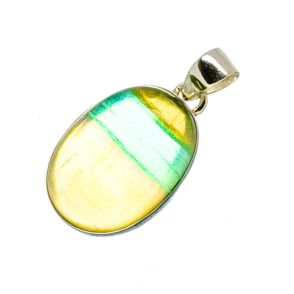 Green Fluorite Pendants handcrafted by Anasilvercos - PD735405