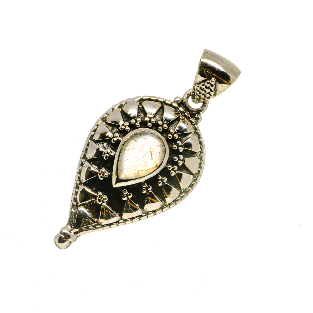 Rainbow Moonstone Pendants handcrafted by Anasilvercos - PD735771
