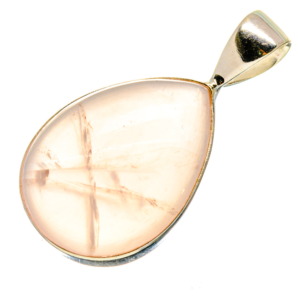 Rose Quartz Pendants handcrafted by Anasilvercos - PD736006