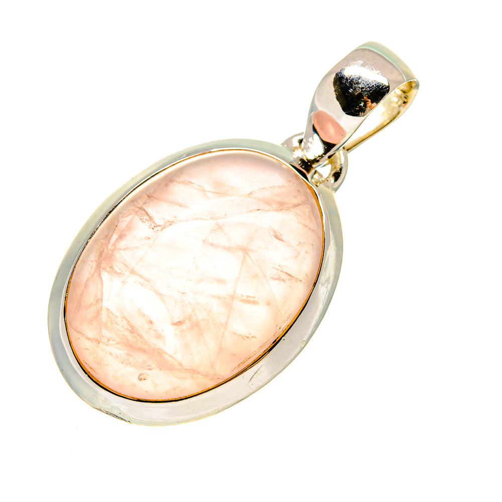 Rose Quartz Pendants handcrafted by Anasilvercos - PD736123