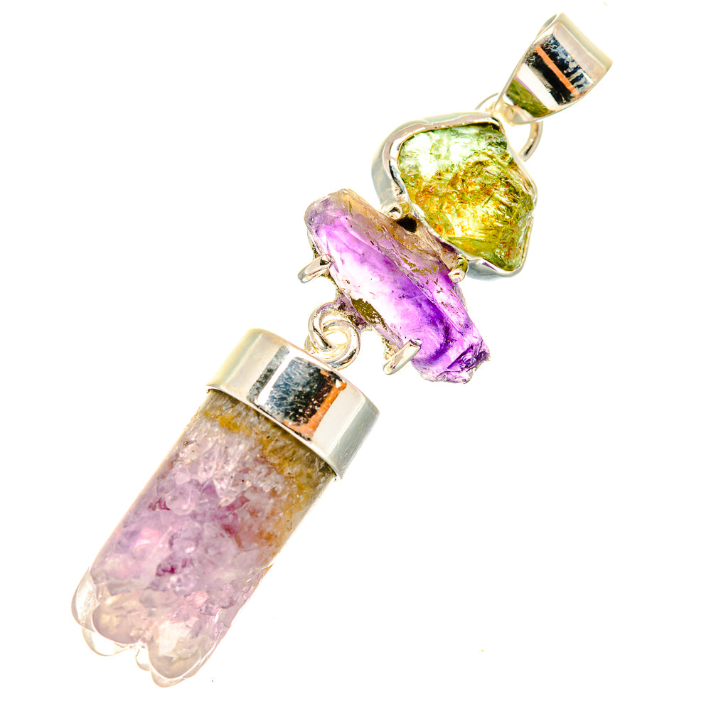 Amethyst Stalactite Pendants handcrafted by Anasilvercos - PD7370