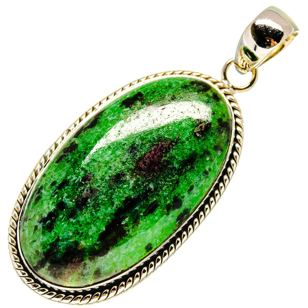 Ruby Zoisite Pendants handcrafted by Anasilvercos - PD737044