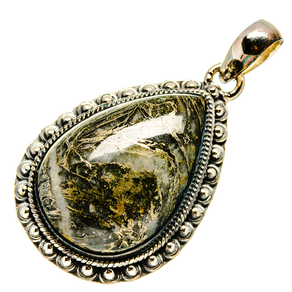 Feder Pyrite Pendants handcrafted by Anasilvercos - PD737137