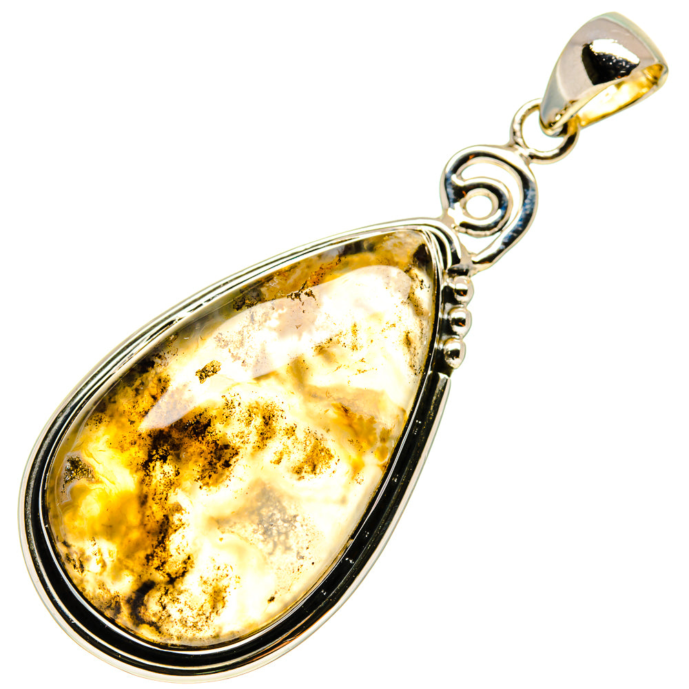 Plume Agate Pendants handcrafted by Anasilvercos - PD737521