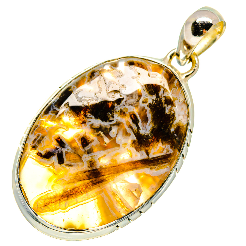 Turkish Tube Agate Pendants handcrafted by Anasilvercos - PD737659