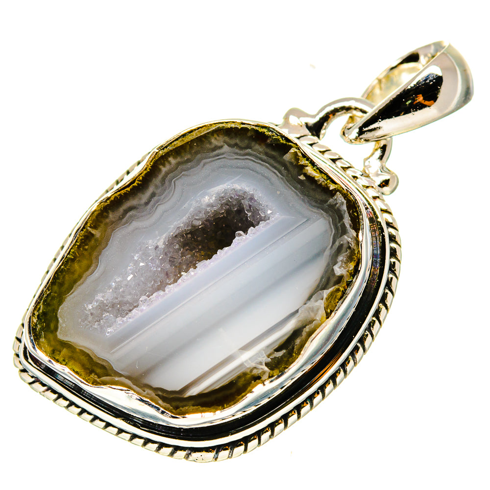 Coconut Geode Druzy Pendants handcrafted by Anasilvercos - PD737730