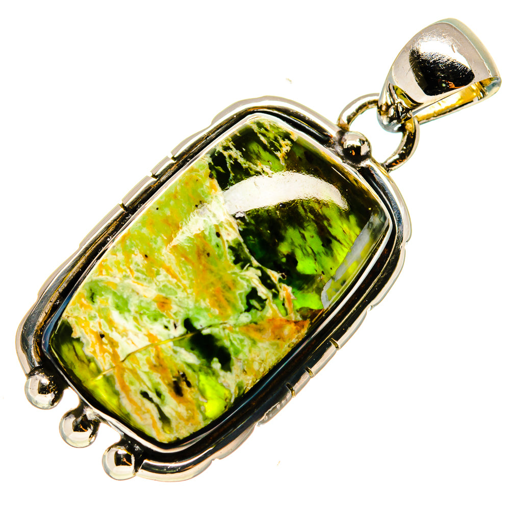 Australian Green Opal Pendants handcrafted by Anasilvercos - PD737738