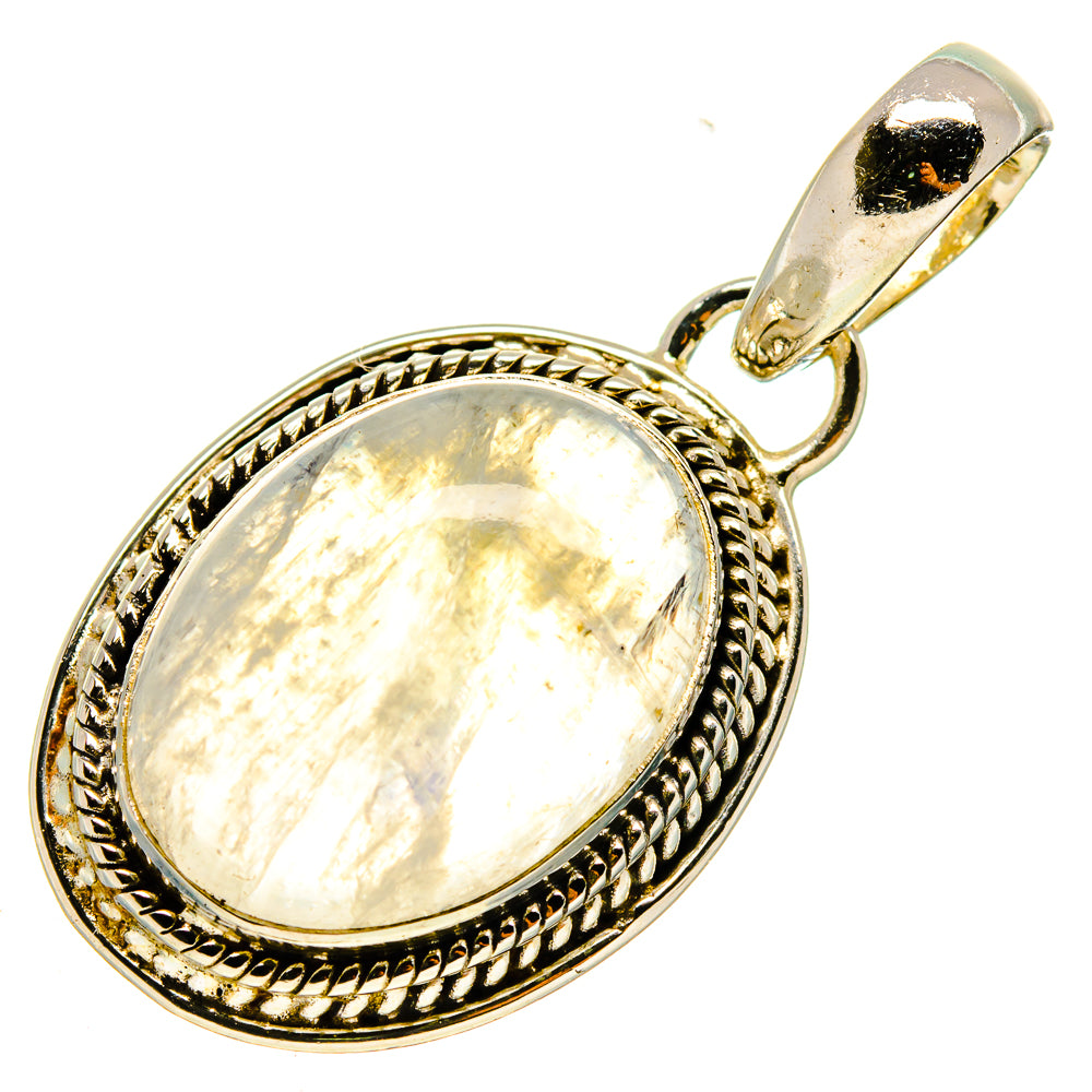 Rainbow Moonstone Pendants handcrafted by Anasilvercos - PD737745