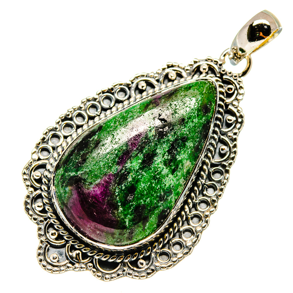 Ruby Zoisite Pendants handcrafted by Anasilvercos - PD737750