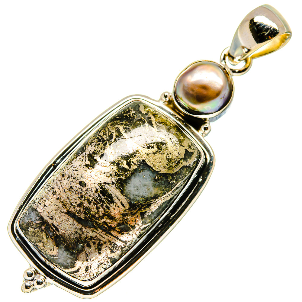 Feder Pyrite Pendants handcrafted by Anasilvercos - PD737791