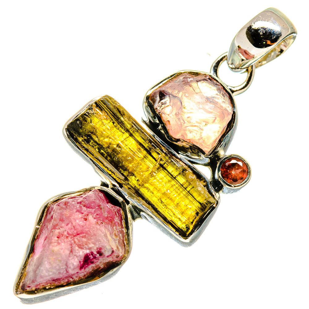 Pink Tourmaline Pendants handcrafted by Anasilvercos - PD737822