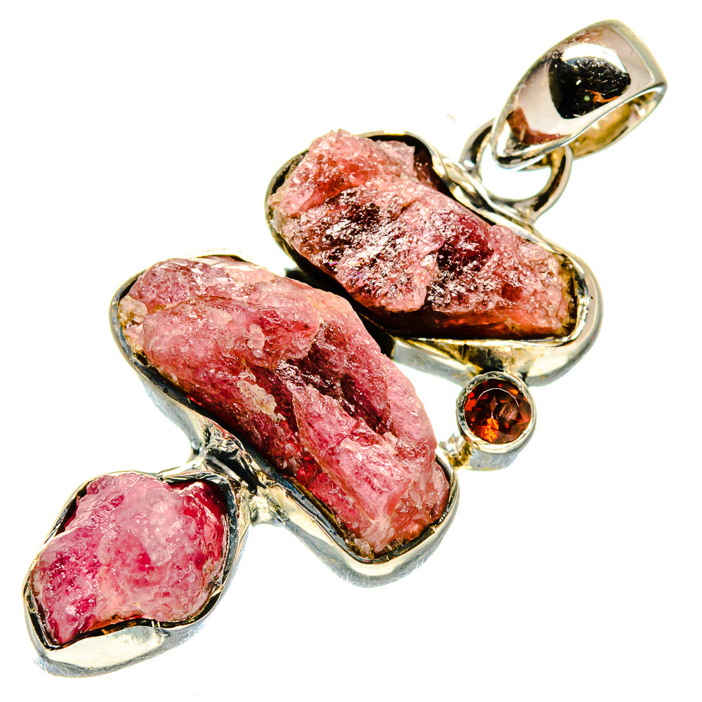 Pink Tourmaline Pendants handcrafted by Anasilvercos - PD737826