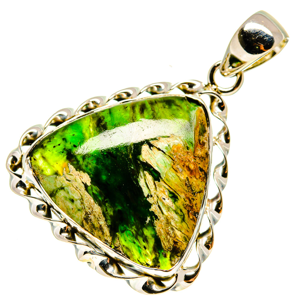 Australian Green Opal Pendants handcrafted by Anasilvercos - PD737838