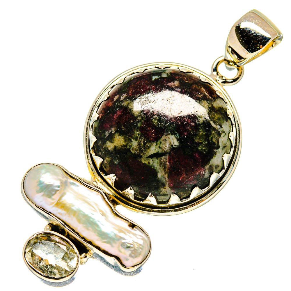 Russian Eudialyte Pendants handcrafted by Anasilvercos - PD737849
