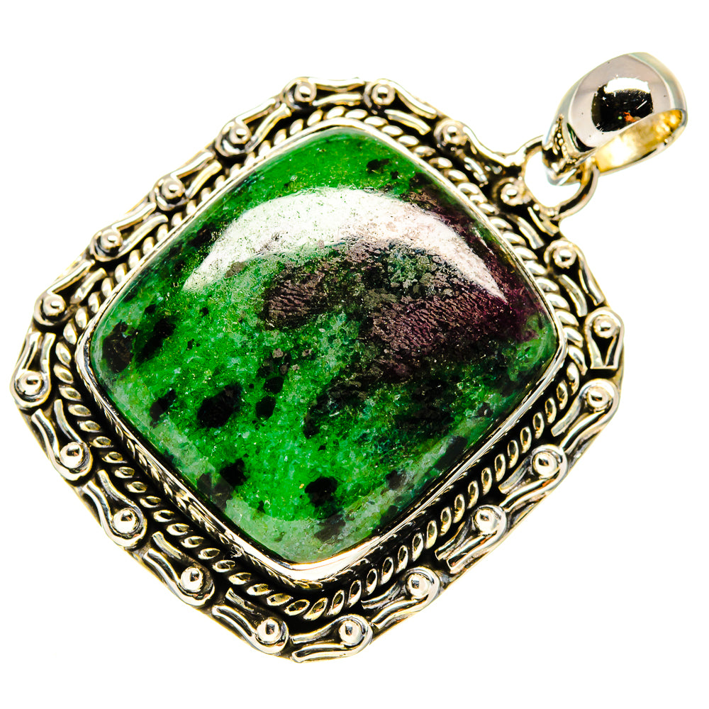 Ruby Zoisite Pendants handcrafted by Anasilvercos - PD737896