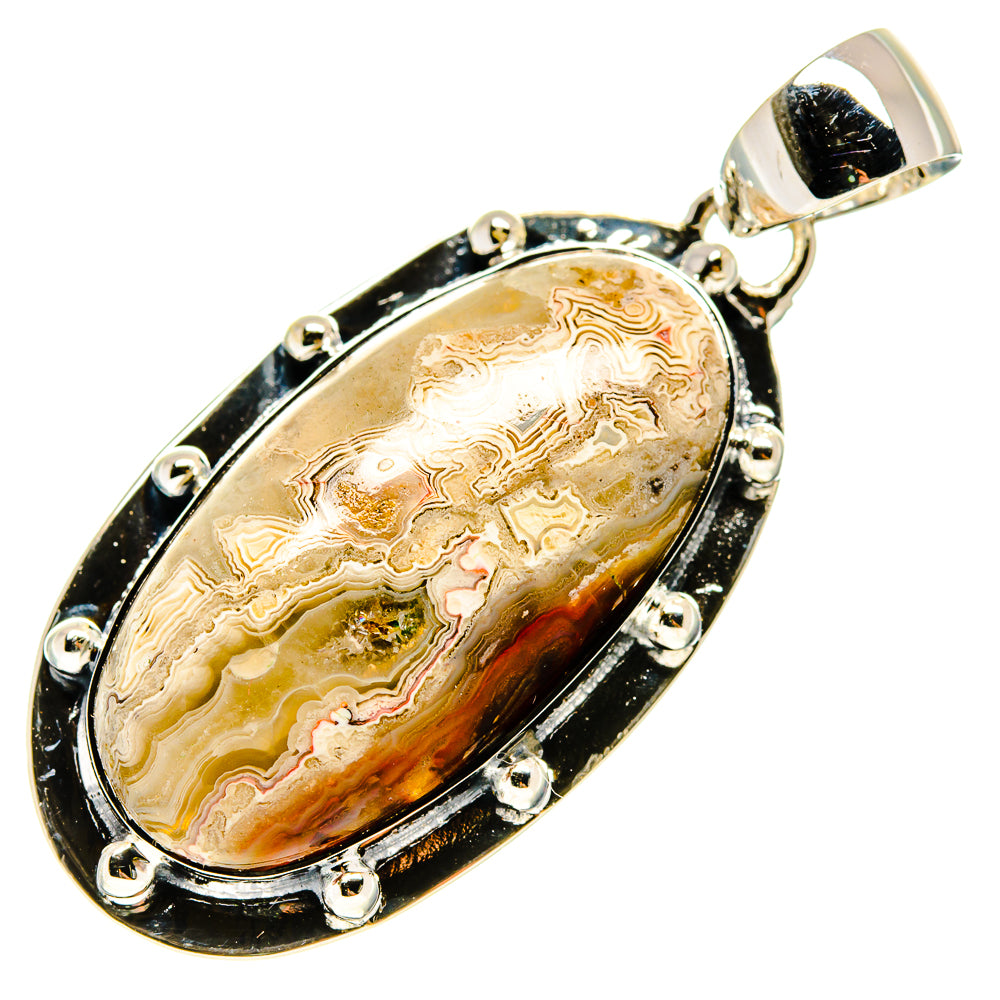 Laguna Lace Agate Pendants handcrafted by Anasilvercos - PD737970