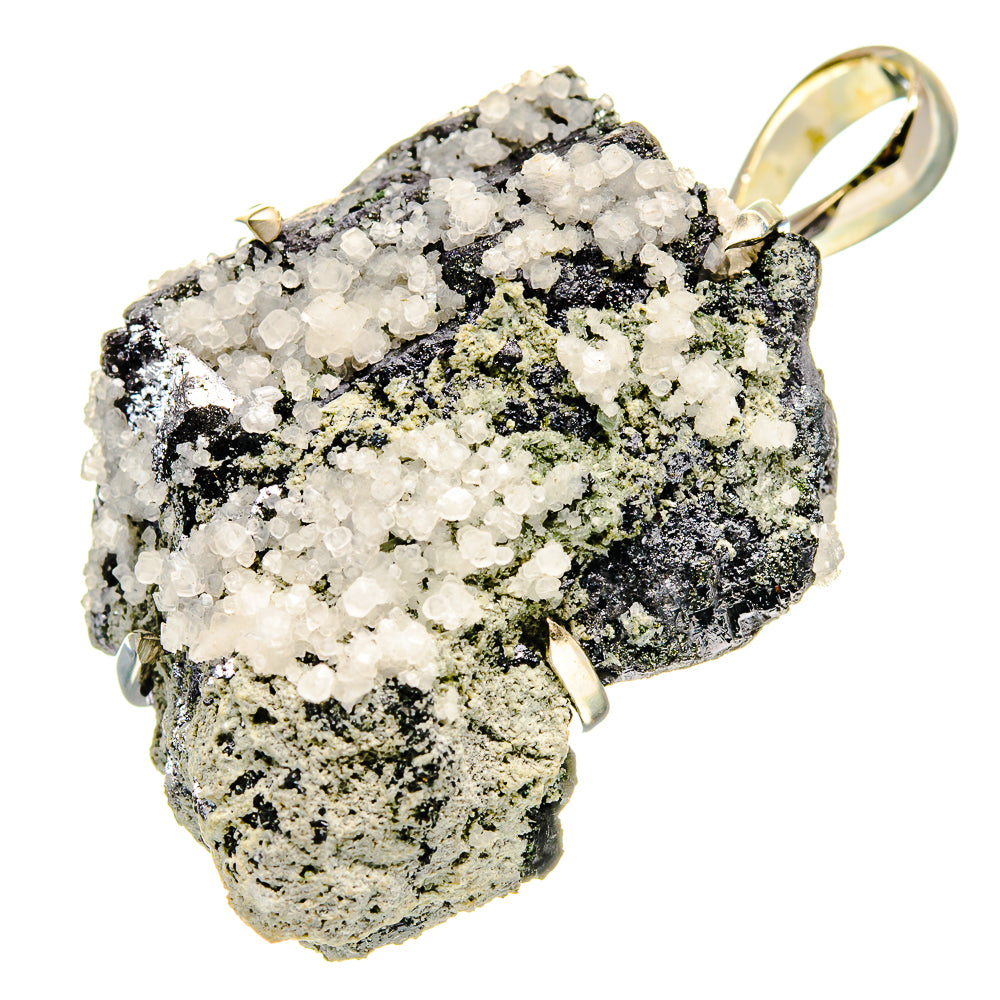 Chalcedony Crystal Pendants handcrafted by Anasilvercos - PD738315