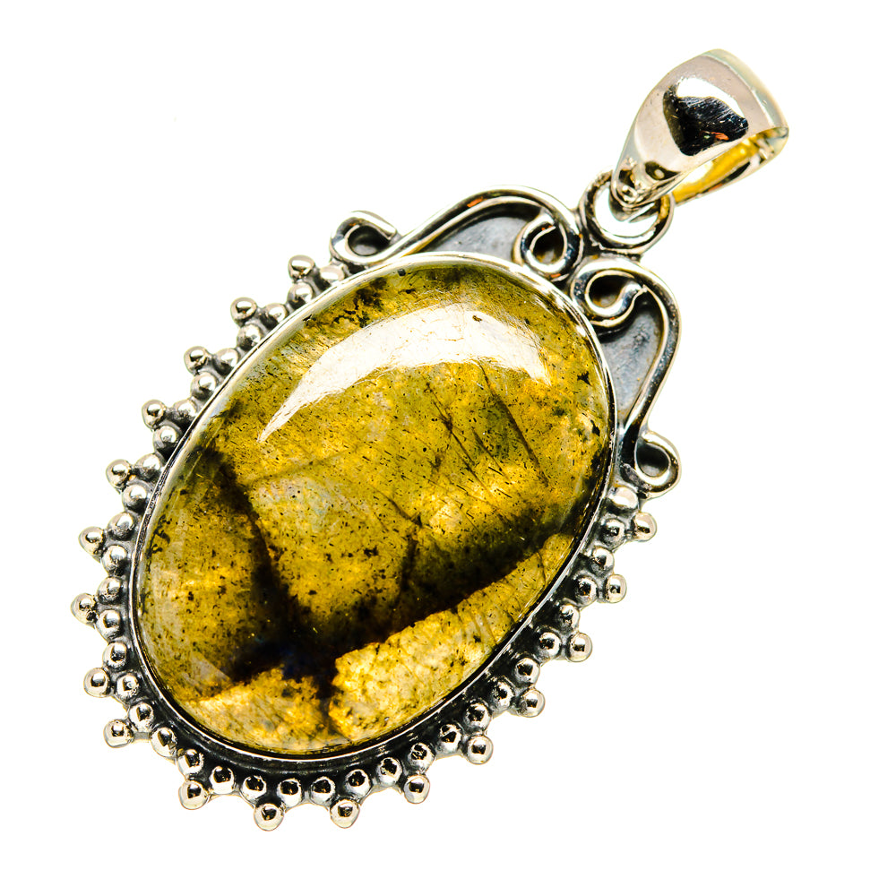 Labradorite Pendants handcrafted by Anasilvercos - PD738332 - Photo 2