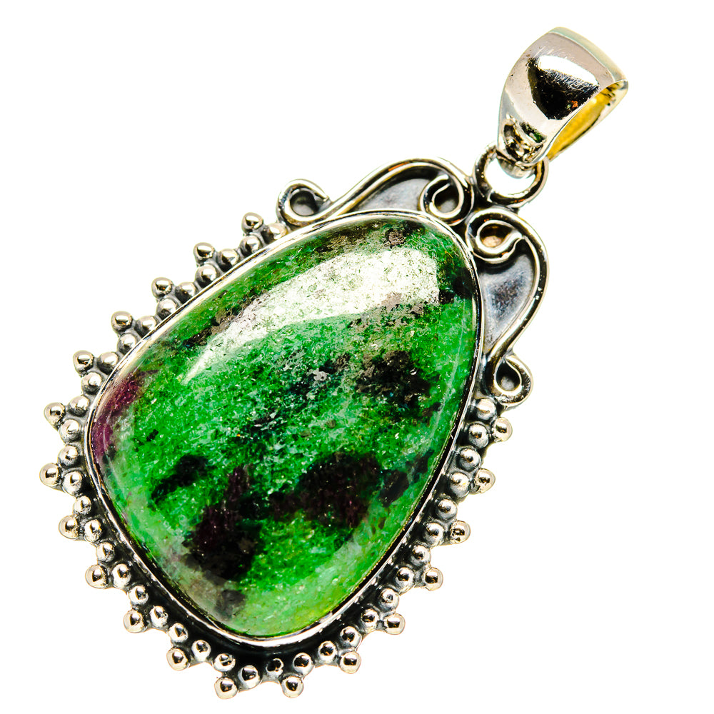 Ruby Zoisite Pendants handcrafted by Anasilvercos - PD738534