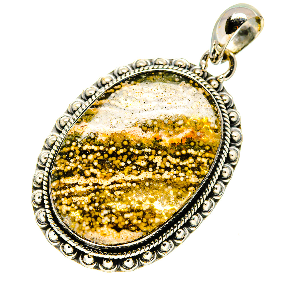 Ocean Jasper Pendants handcrafted by Anasilvercos - PD738617 - Photo 2