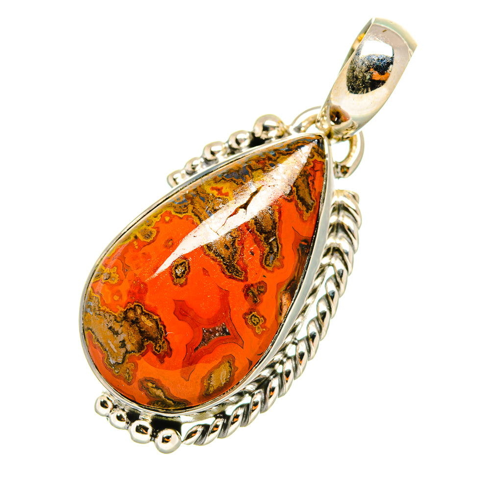 Moroccan Agate Pendants handcrafted by Anasilvercos - PD7389