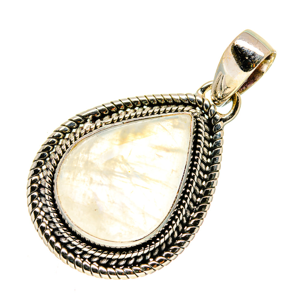 Rainbow Moonstone Pendants handcrafted by Anasilvercos - PD738938