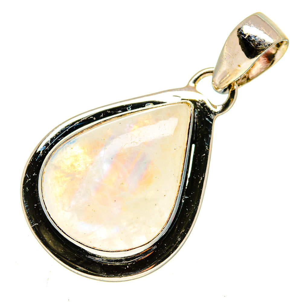 Rainbow Moonstone Pendants handcrafted by Anasilvercos - PD738969