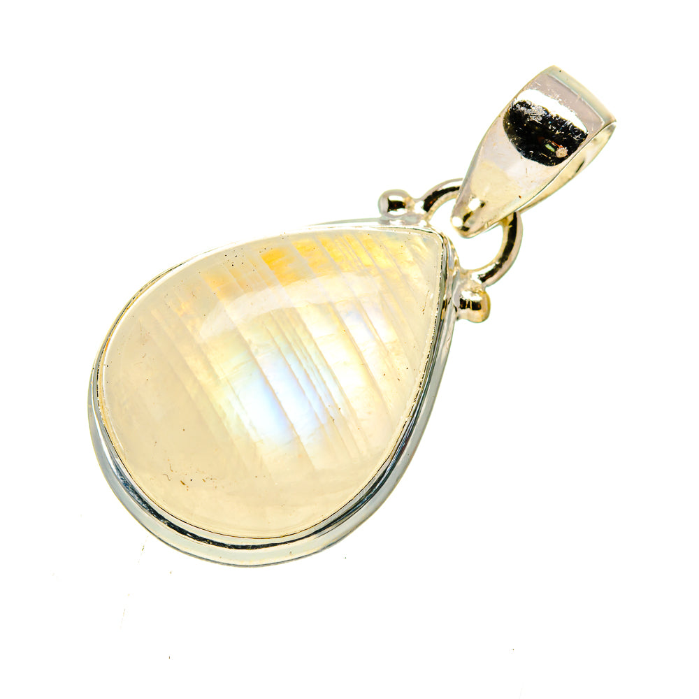 Rainbow Moonstone Pendants handcrafted by Anasilvercos - PD738979