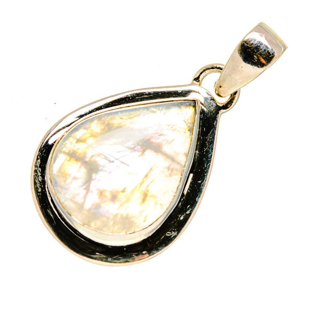 Rainbow Moonstone Pendants handcrafted by Anasilvercos - PD738983