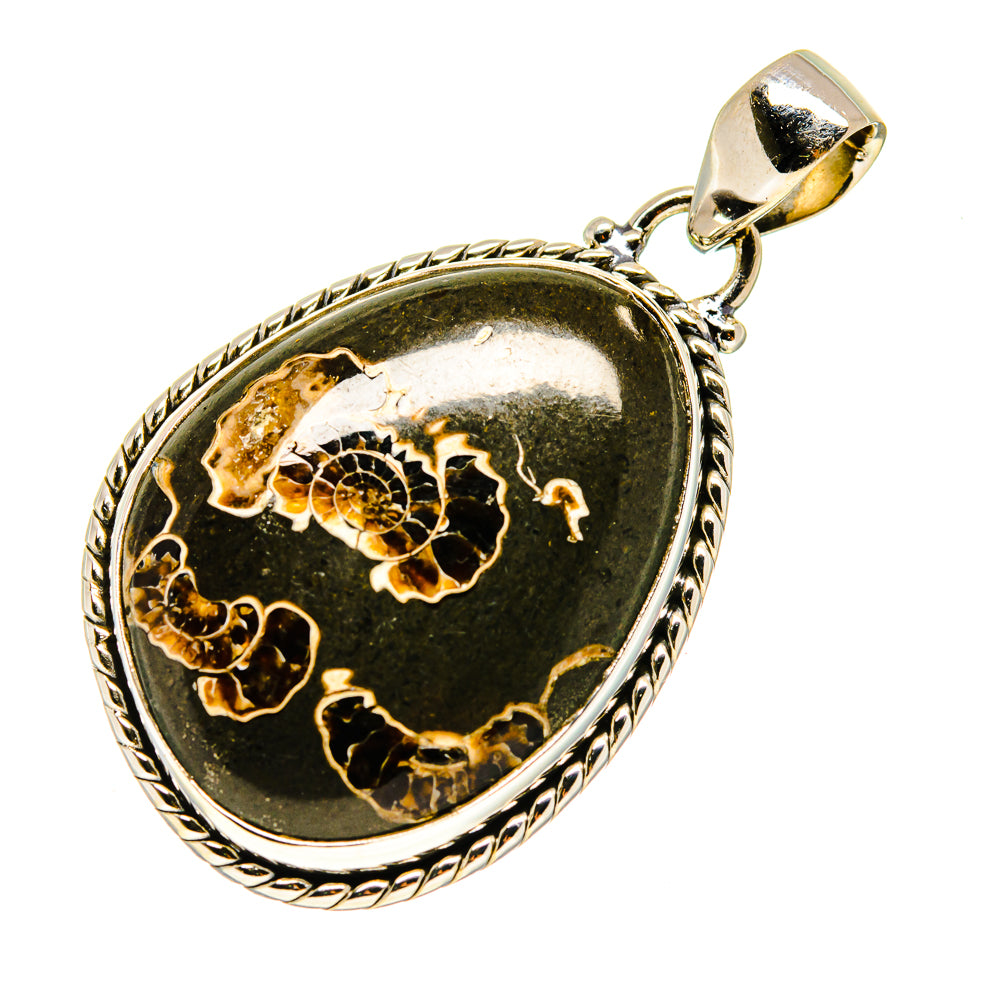 Marston Marble Fossil Pendants handcrafted by Anasilvercos - PD738991