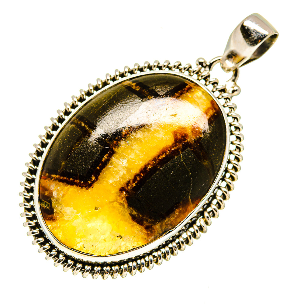 Septarian Nodule Pendants handcrafted by Anasilvercos - PD739076