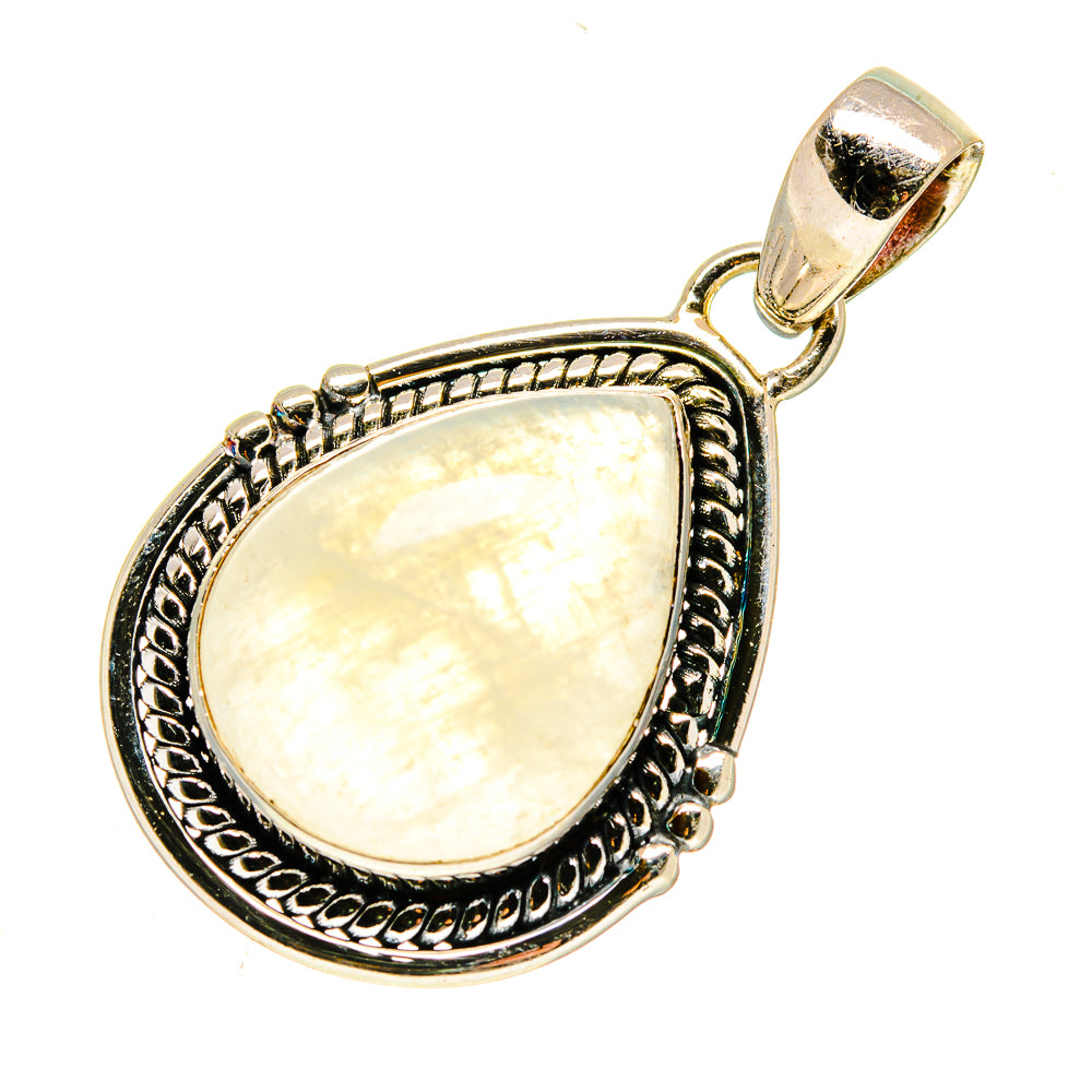Rainbow Moonstone Pendants handcrafted by Anasilvercos - PD739159