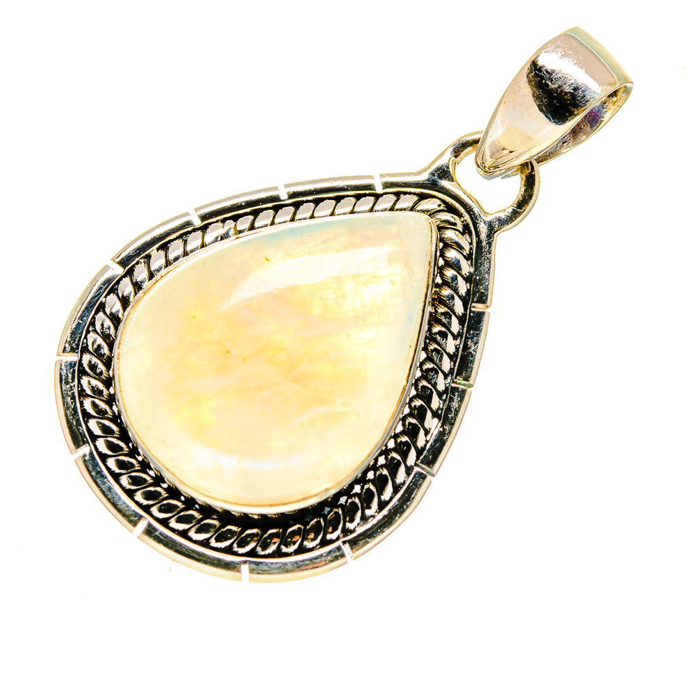 Rainbow Moonstone Pendants handcrafted by Anasilvercos - PD739161