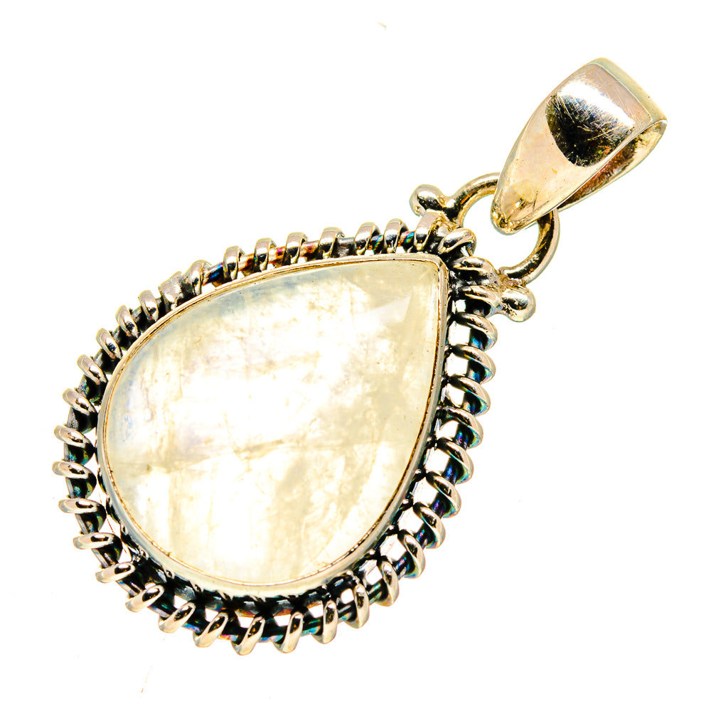 Rainbow Moonstone Pendants handcrafted by Anasilvercos - PD739179