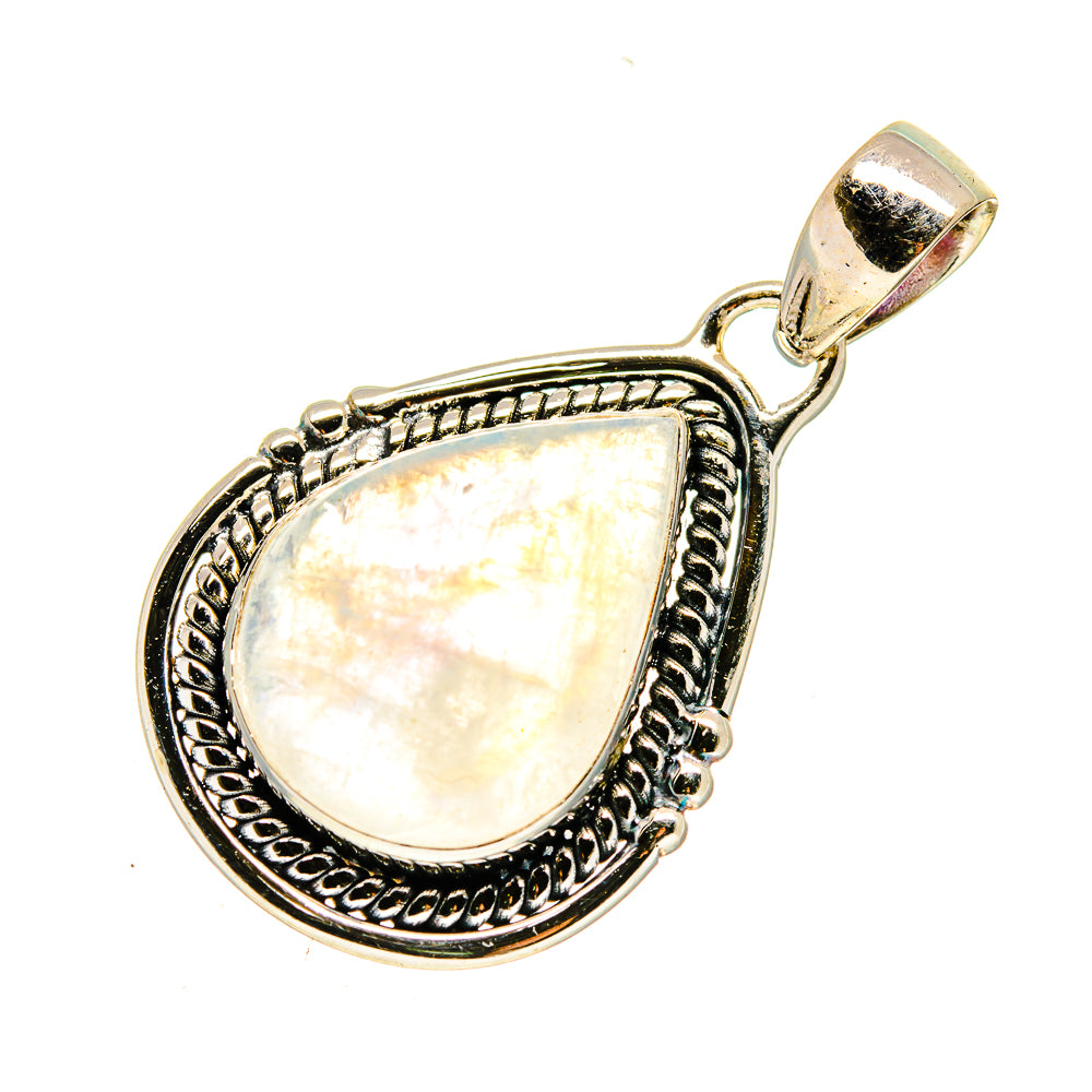 Rainbow Moonstone Pendants handcrafted by Anasilvercos - PD739189