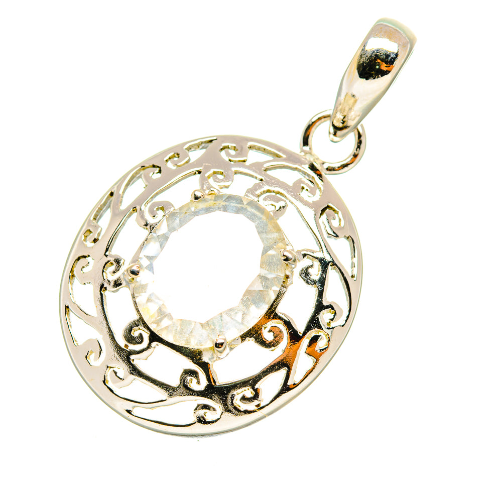 White Quartz Pendants handcrafted by Anasilvercos - PD7392