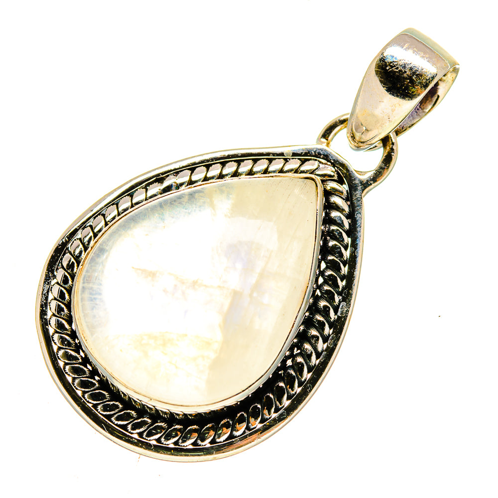 Rainbow Moonstone Pendants handcrafted by Anasilvercos - PD739342