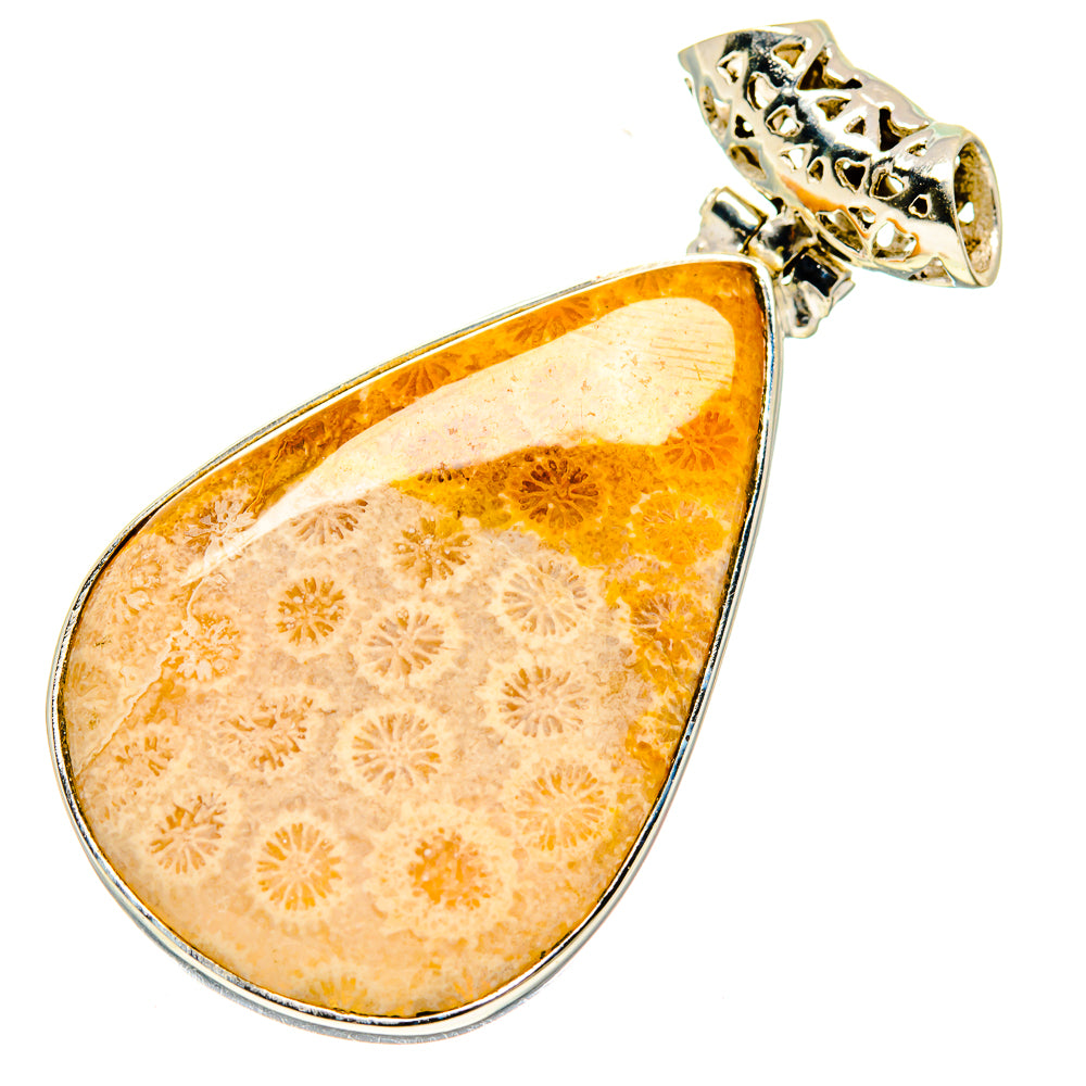 Fossil Coral Pendants handcrafted by Anasilvercos - PD739381