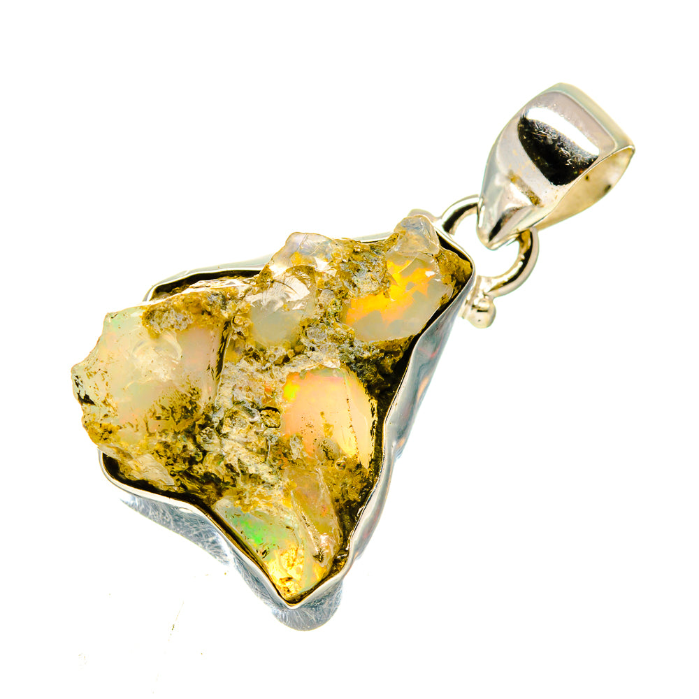 Ethiopian Opal Pendants handcrafted by Anasilvercos - PD739461