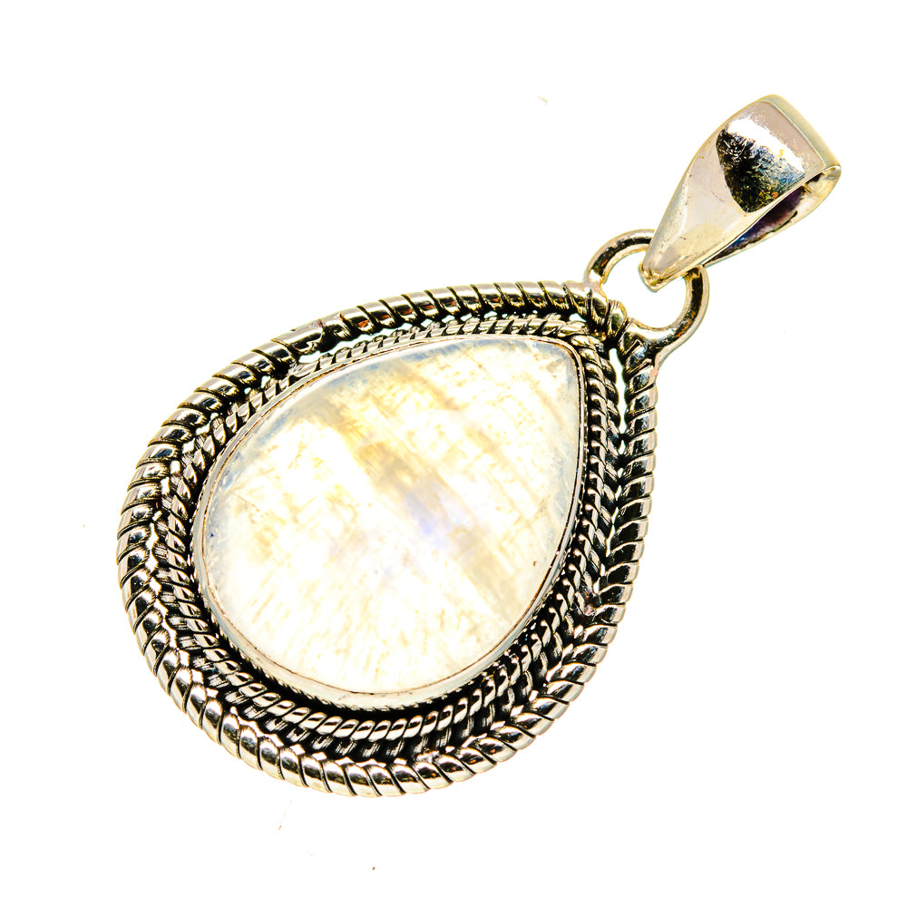 Rainbow Moonstone Pendants handcrafted by Anasilvercos - PD739546