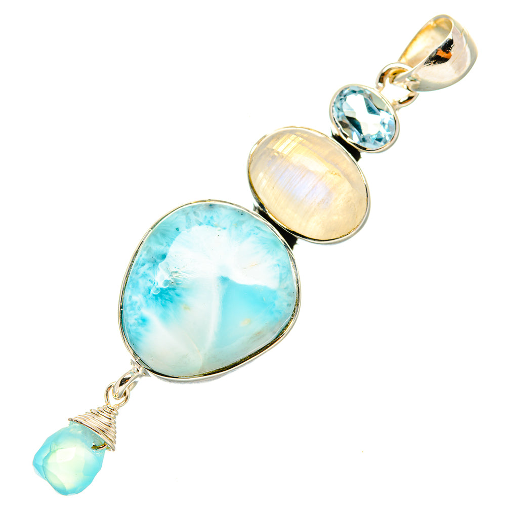 Larimar Pendants handcrafted by Anasilvercos - PD7396