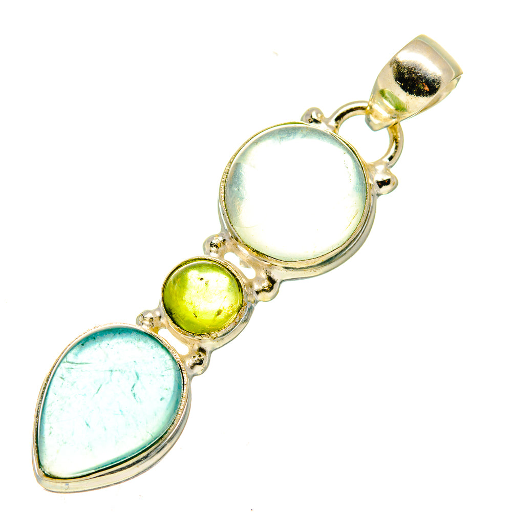 Green Fluorite Pendants handcrafted by Anasilvercos - PD739622