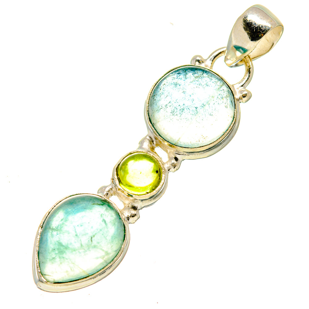 Green Fluorite Pendants handcrafted by Anasilvercos - PD739625