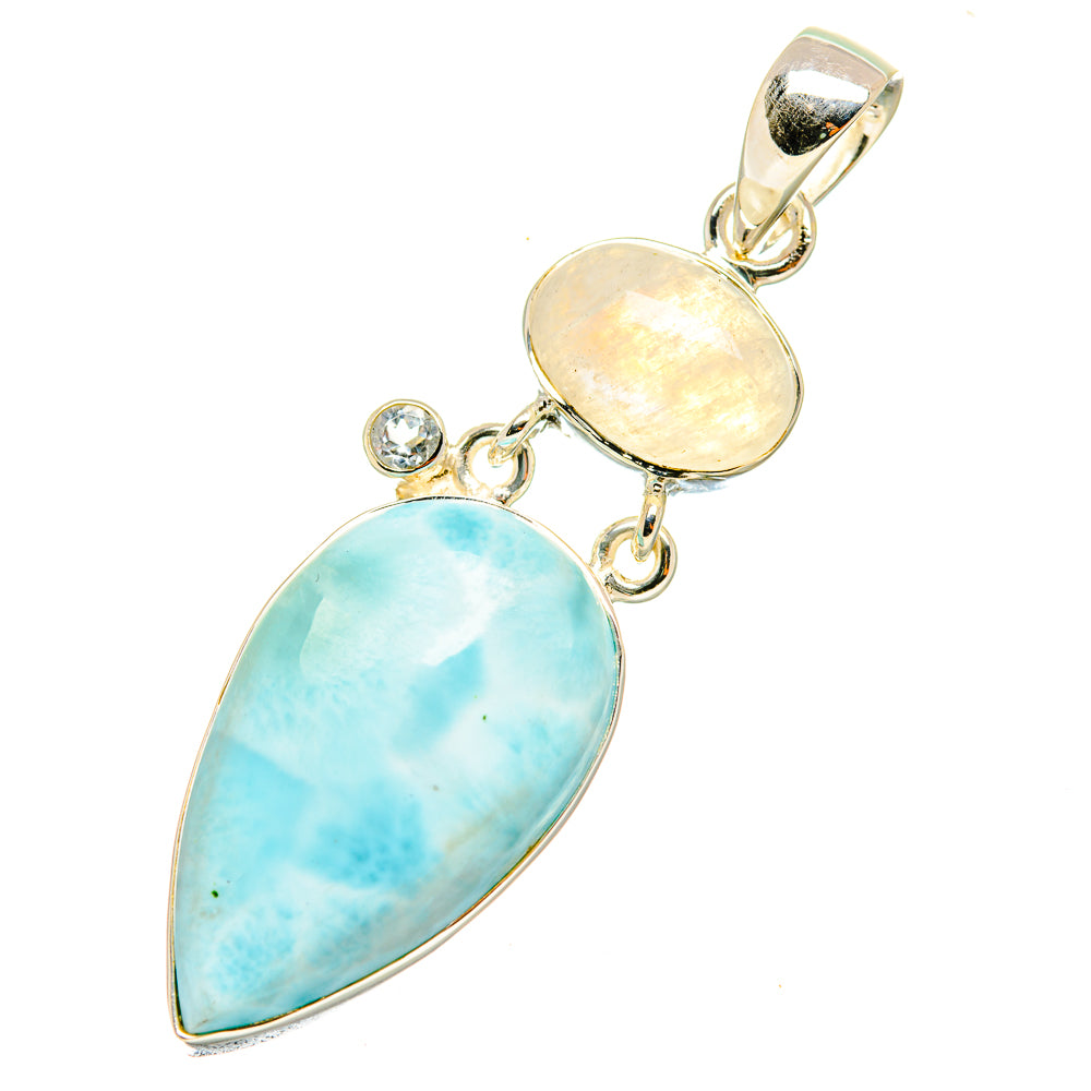 Larimar Pendants handcrafted by Anasilvercos - PD7397
