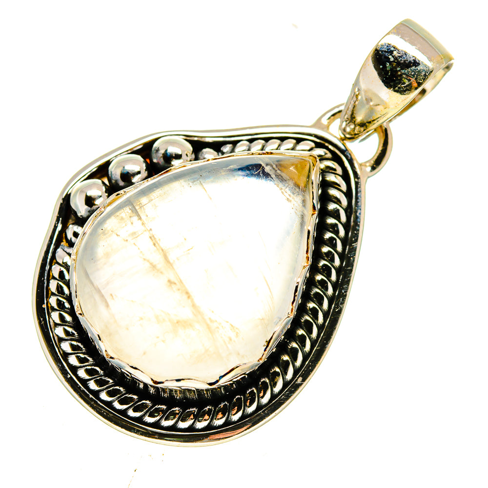 Rainbow Moonstone Pendants handcrafted by Anasilvercos - PD739704
