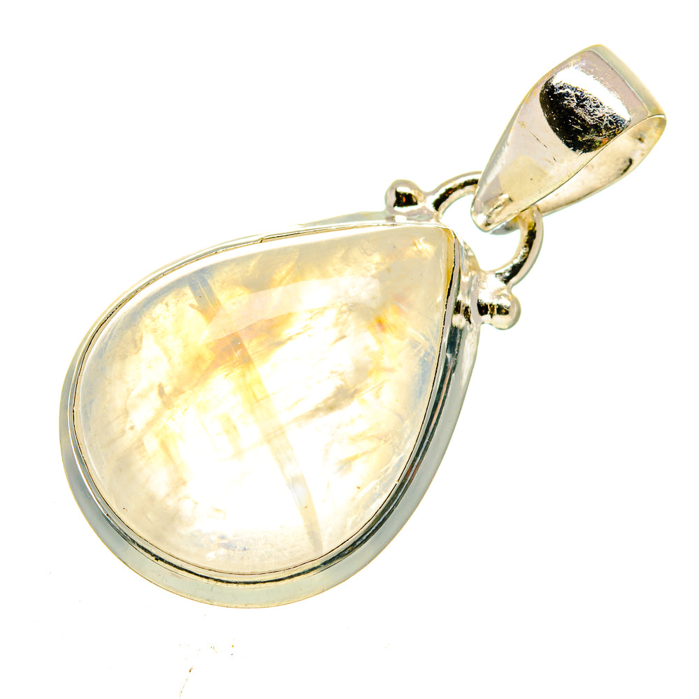 Rainbow Moonstone Pendants handcrafted by Anasilvercos - PD739714