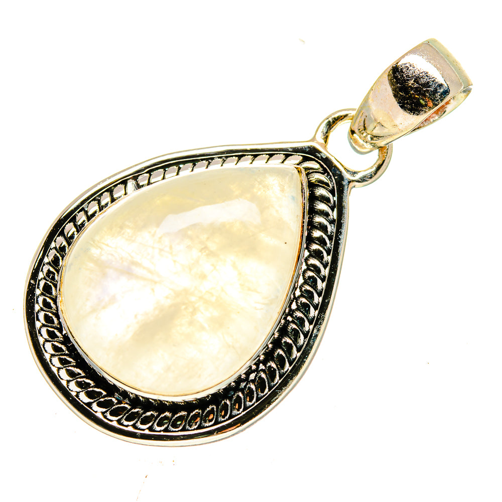 Rainbow Moonstone Pendants handcrafted by Anasilvercos - PD739717