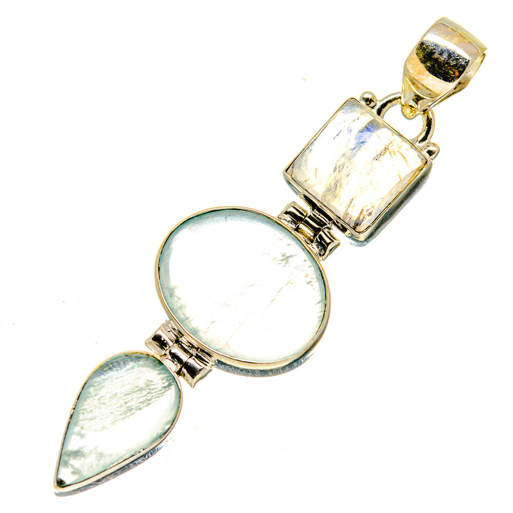 Rainbow Moonstone Pendants handcrafted by Anasilvercos - PD739774