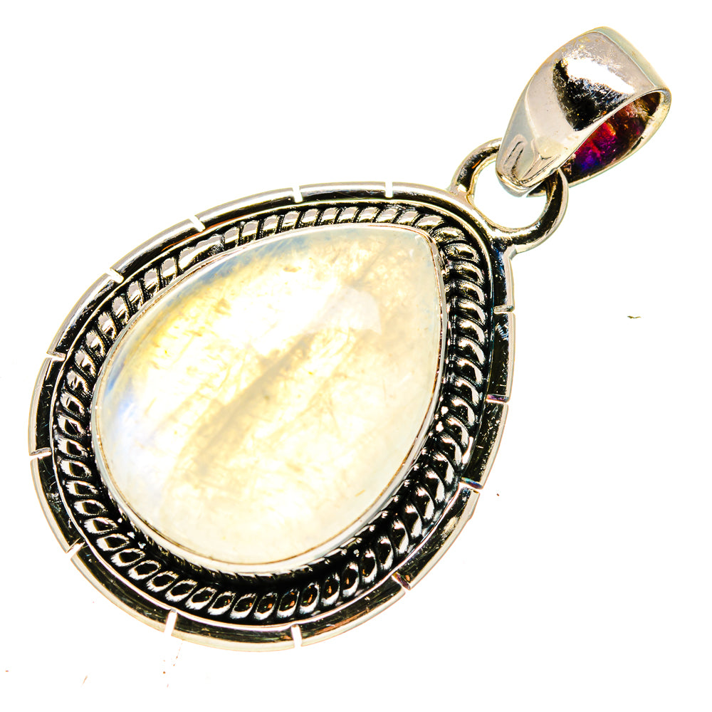 Rainbow Moonstone Pendants handcrafted by Anasilvercos - PD739831